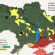This map shows Ukraine's mineral resources according to data from the Ukrainian Geologic Survey.