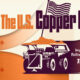 Flow chart showing how the U.S. rely in imports for copper.