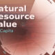 Chart showing top 10 countries by natural resources per capita